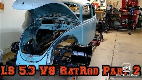 Chevy ls 5.3 VW RatRod Bug part 2 .... body test fit