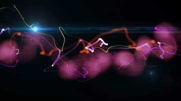 - Render Background with Twisted Particle Strings and Optical Flares | HD