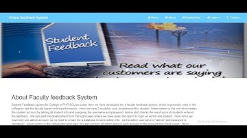 Online Feedback System