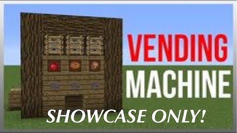 Command Block Vending Machine SHOWCASE! (Minecraft)