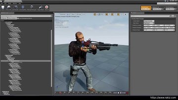 UE4 #5 Add rifle and create aim offset from AimSpace Animation