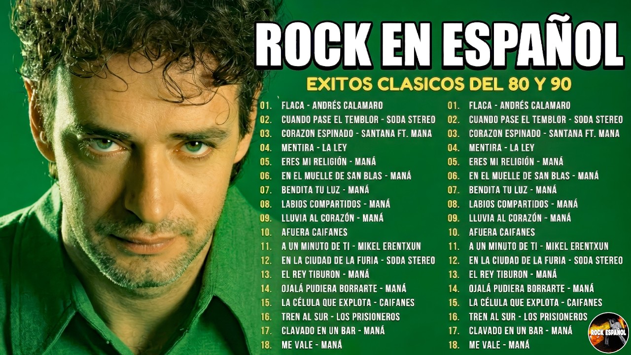Clásicos Del Rock En Español 🎸 Maná, Hombres G, Los Enanitos Verdes, Vilma Palma, Soda Stereo y Más