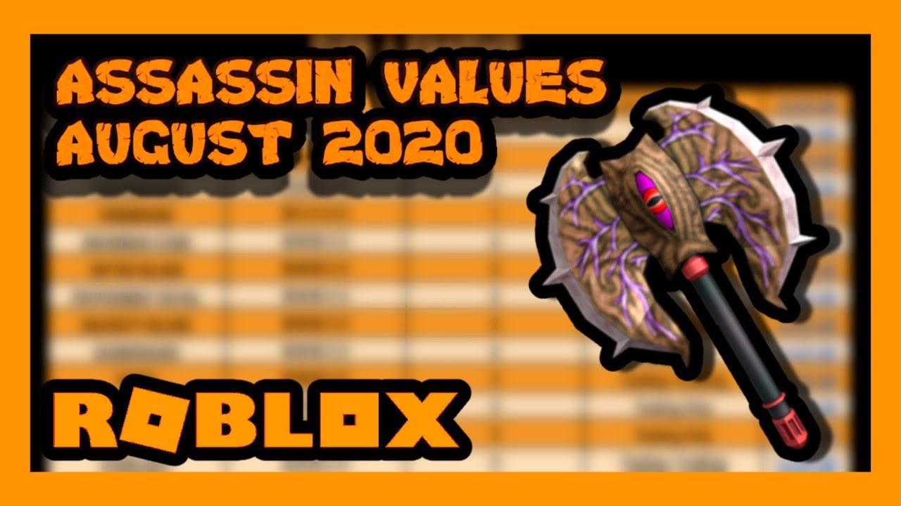 Roblox Assassin Values August 2020 Zickoi Youtube - roblox assassin value list june