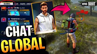 FINGÍ SER BOOT ME HUMILLAN EN CHAT GLOBAL Y LES SORPRENDO🤣🤣FREEFIRE **GRACIOSO**