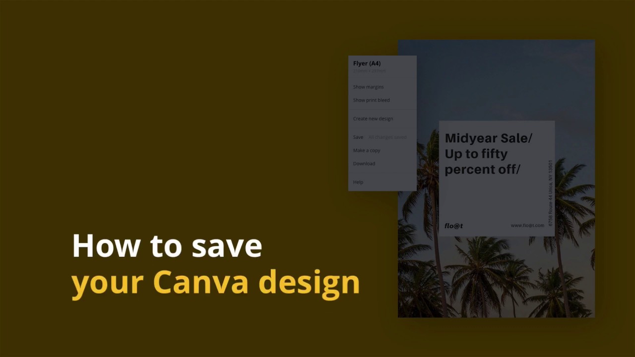 How to save your Canva design