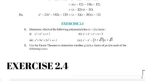 NCERT - Class 9th | Mathematics- Polynomials | Detailed Solution | Exercise 2.4 |  Krish Bhutani