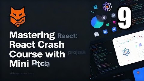 9.React UseState Counter Project | Mastering React: React Crash Course with Mini Projects
