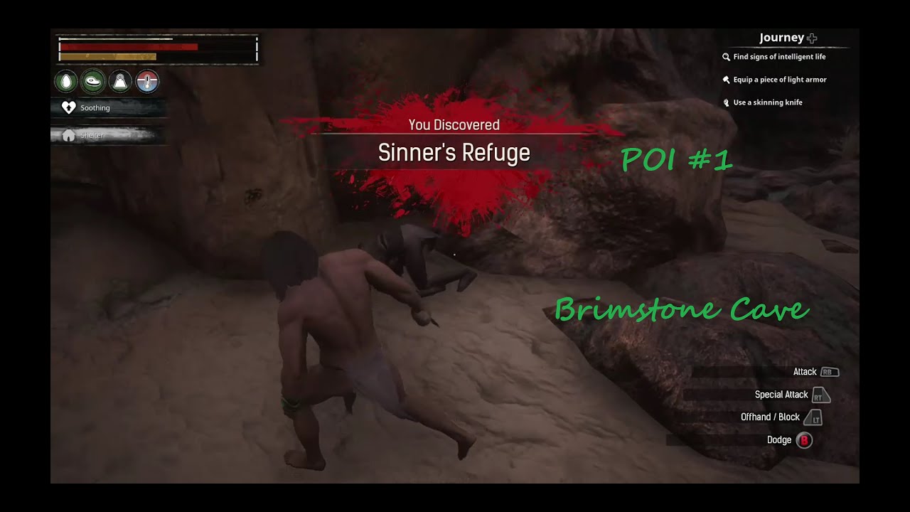 Conan Exiles Brimstone Cave POI #1 Sinner Refuge