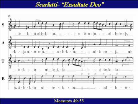 Tenor Scarlatti Exultate Deo Score