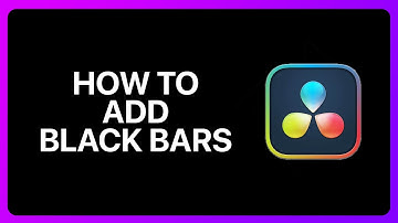 How To Add Black Bars In Davinci Resolve Tutorial