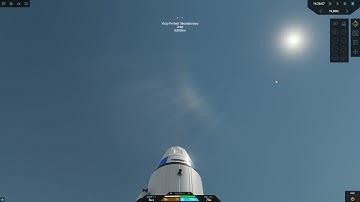 Geostationary craft viewed from the ground.