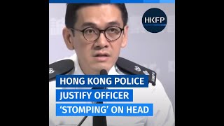 Hong kong police justify officer 'head ...