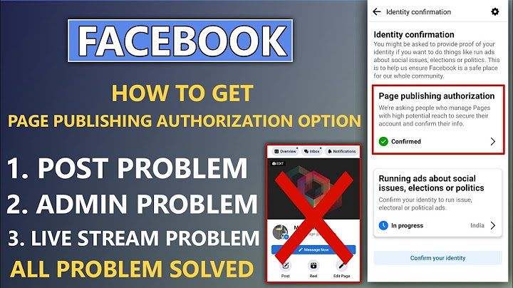 facebook page post problem solved|How to get page publishing Authorization Option 2022 | page admin