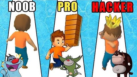 NOOB vs PRO vs HACKER in Shortcut run Game | With Oggy, Jack, Bob | GAME star PKS YT