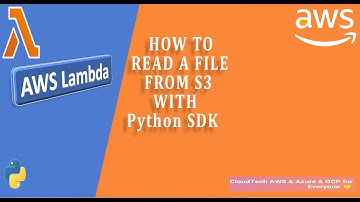 How to read a file from S3 with the Python SDK | AWS Python boto3 Tutorial | #2023