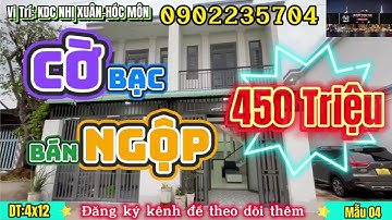 NhàNgộp Hóc Môn Bình Chánh 2024| 450 triệu nhà ngộp cần bán gấp chủ chạy nợ gần ngã ba giồng hóc môn