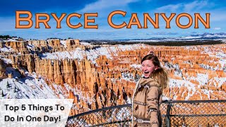 Top 5 Things To Do At Bryce Canyon National Park In The Winter! ❄