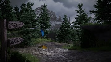 Skyrim: Path to Riverwood recreated in Blender