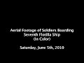 Aerial Footage of Israeli Navy Soldiers Boarding 7th Flotilla Ship (In Color)