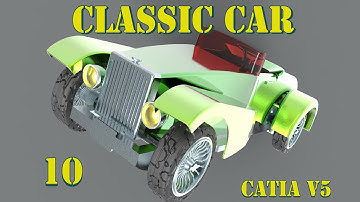Classic Car Design in Catia | PART -10  | Car Modeling in Catia 2021 | Advanced Catia tutorials 🤔🤔