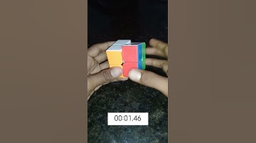2x2 solved in 2 seconds🤯🤯 #cubing beast tamil# shorts