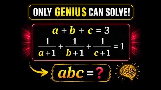 Math Olympiad | A Nice Olympiad Algebra Problem | Find the Value of abc = 