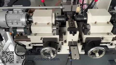 Automatic chamfering machine for round bar double end chamfer 