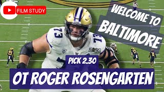 What does ROGER ROSENGARTEN bring to the BALTIMORE RAVENS? (2024 NFL Draft Film Breakdown)