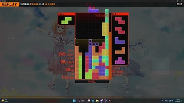 Clearing 40 lines with only TSD