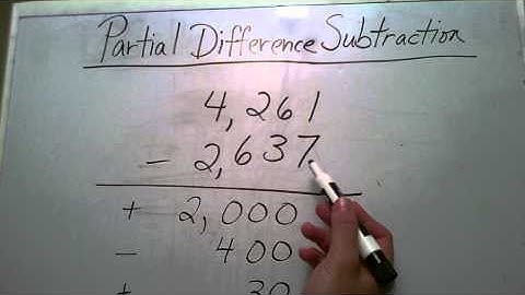 Partial Difference Subtraction