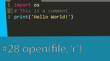 #28 TUTORIAL DE PYTHON - PYTHON A FUNÇÃO OPEN LENDO UM ARQUIVO DE TEXTO