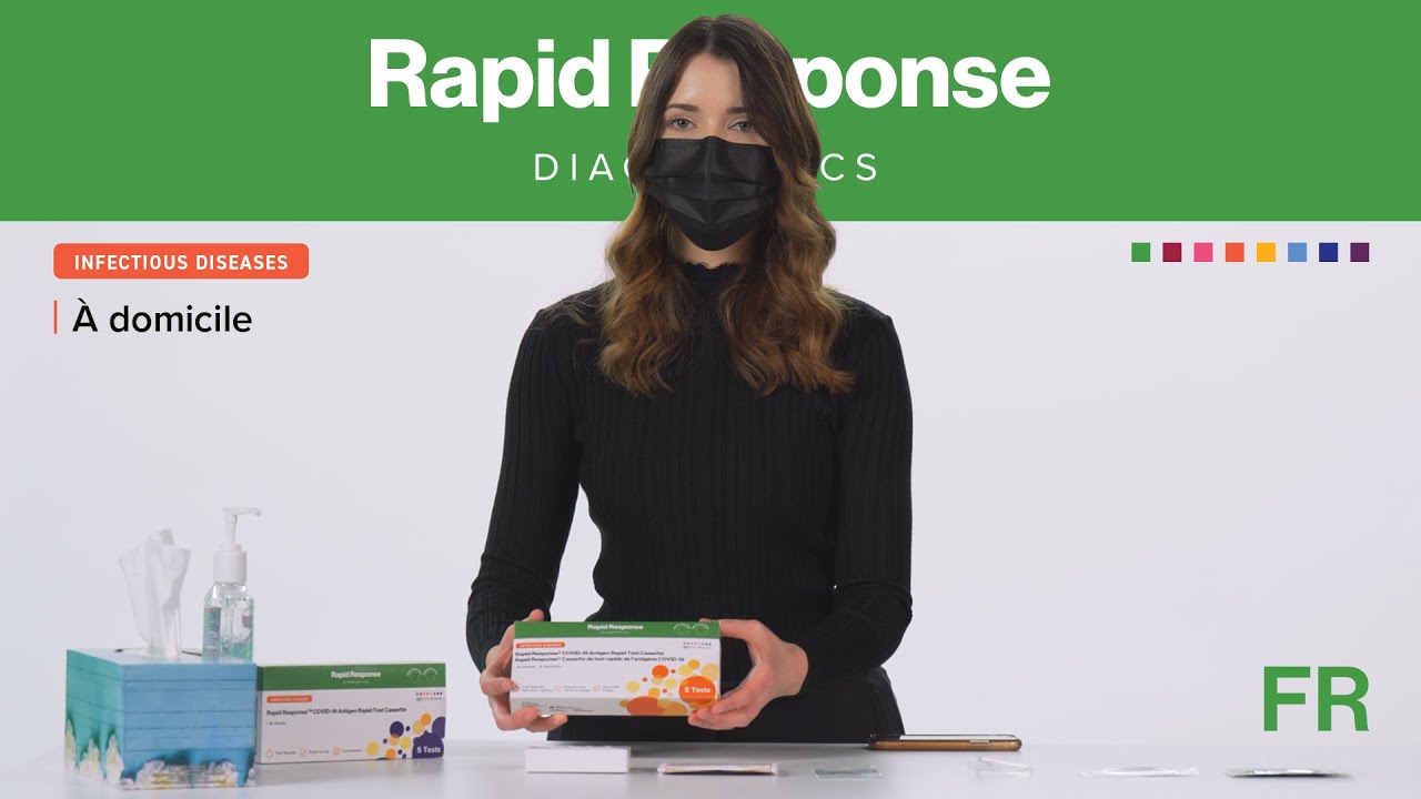Rapid Response™ Cassette de test rapid d'antigéne COVID-19 - à domicile