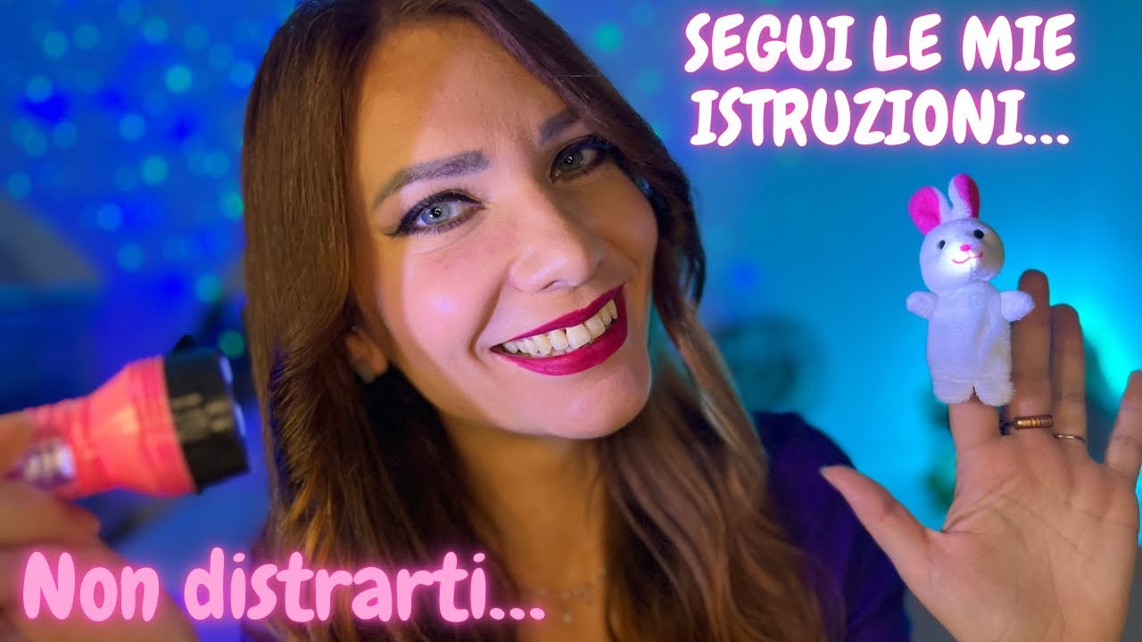 🧠✨Segui le mie istruzioni… ASMR ITA Focus test di Concentrazione e Memoria
