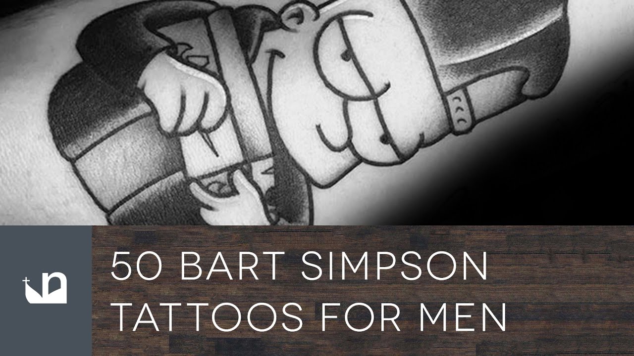 50 Bart Simpson Tattoos For Men Youtube