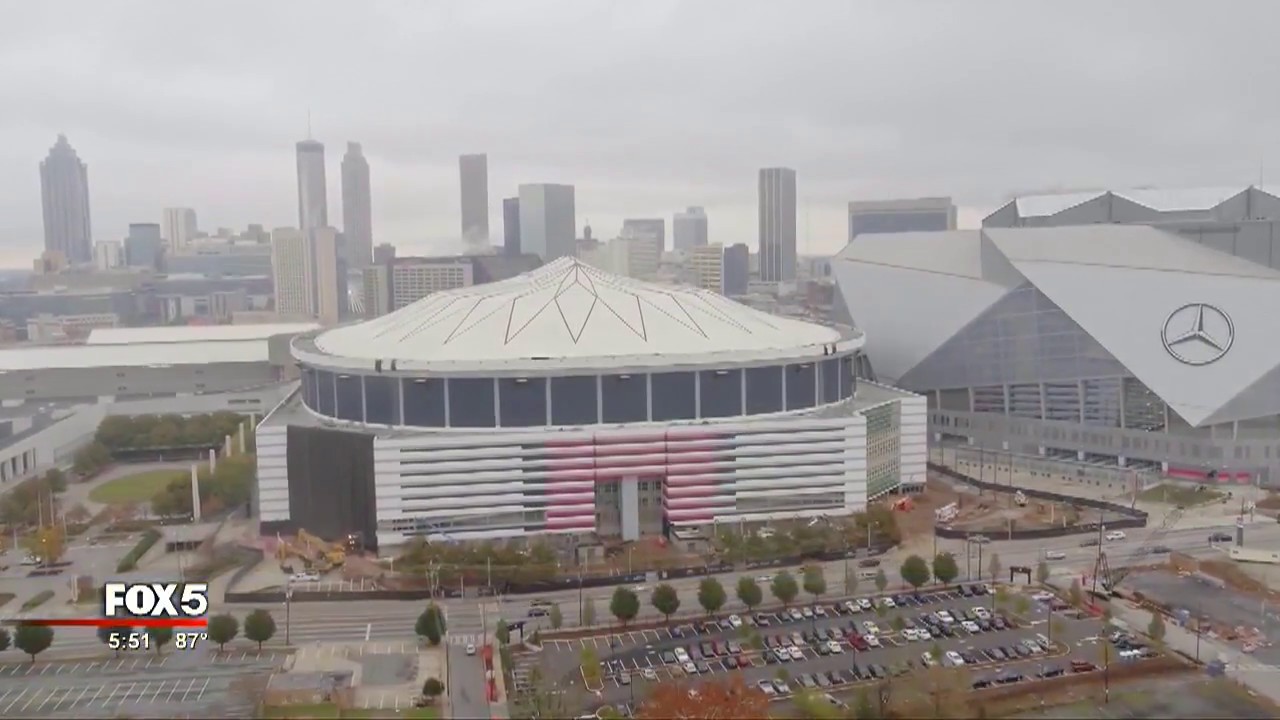 Georgia Dome historical marker