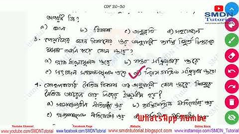 CDP Important Test Question and Answers With Explanation by Mithun Sir @SMDNTutorial for TET Exam