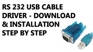 PL-2303 | How to download and install RS 232 to USB driver