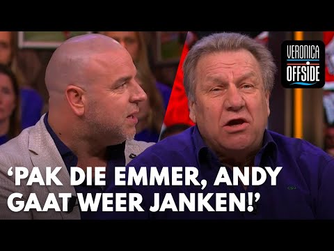 Jan dolt met Andy na verlies Ajax: 'Pak die emmer, hij gaat weer janken!' | VERONICA OFFSIDE