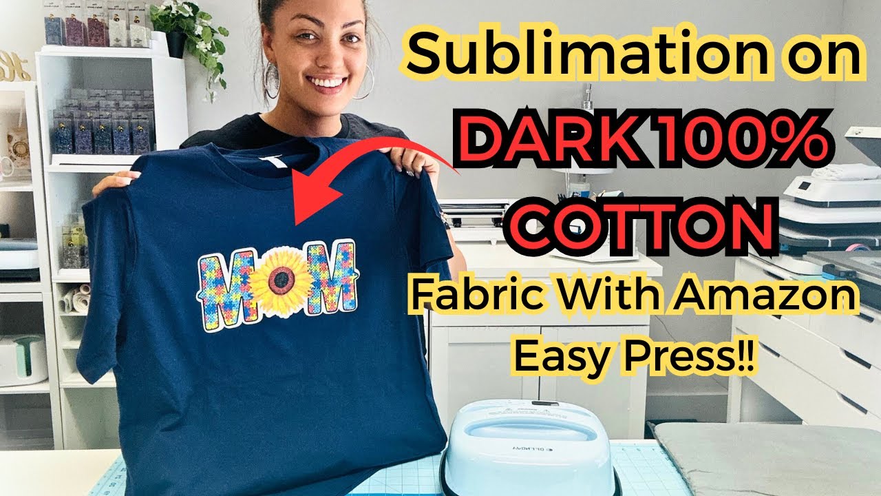 How to Sublimate on Glitter HTV for Cotton and Dark Fabrics