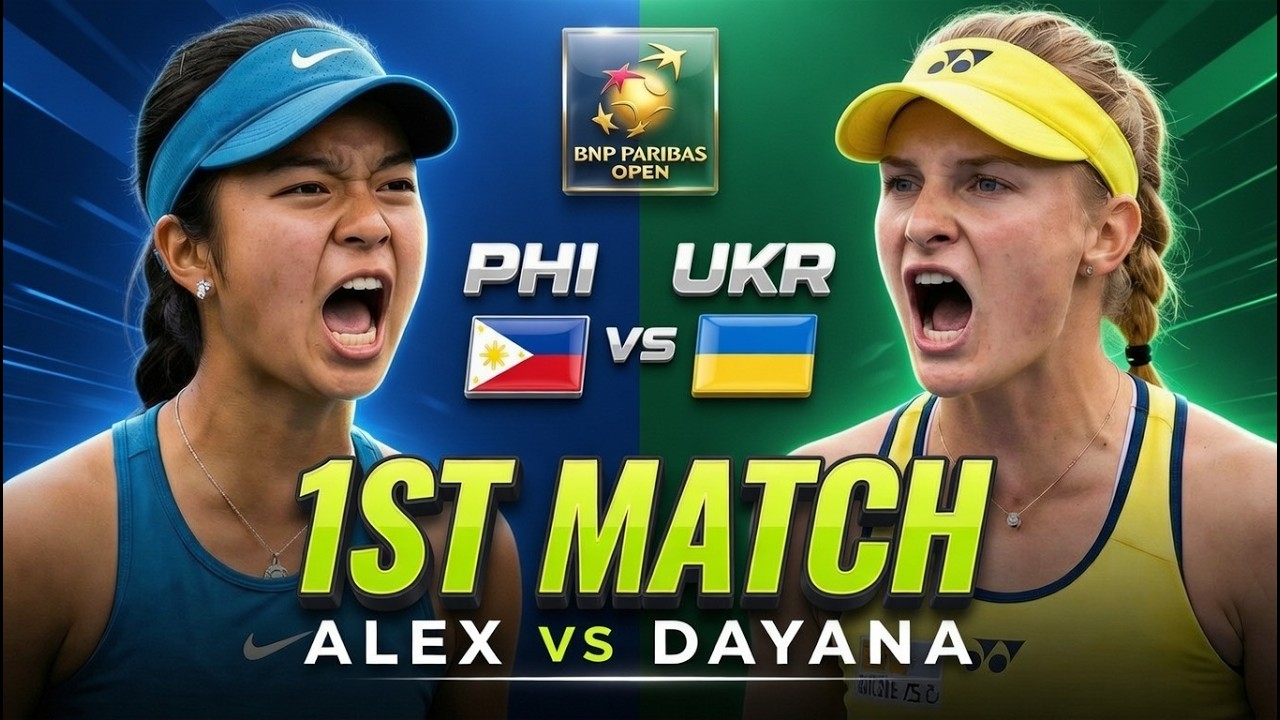 TENNIS WORLD EXPLODES! Alex Eala vs Dayana Yastremska – Brutal Battle at BNP Paribas Open RD64