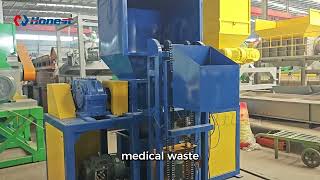 Medical Waste Shredder with Auto Feeding &amp; Dewatering