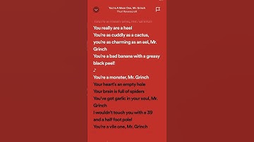 Thumbnail of Thurl Ravenscroft - You’re A Mean One, Mr. Grinch #hits #tiktok #spotifylyrics #trending #christmas