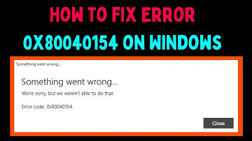 How to Fix Error 0x80040154 on Windows 11