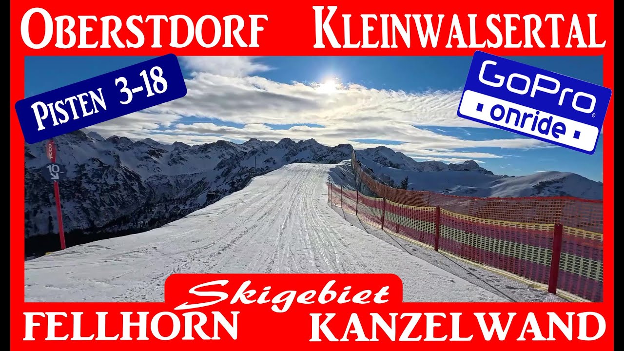 FELLHORN KANZELWAND Skigebiet OBERSTDORF KLEINWALSERTAL Pisten ONRIDE GoPro
