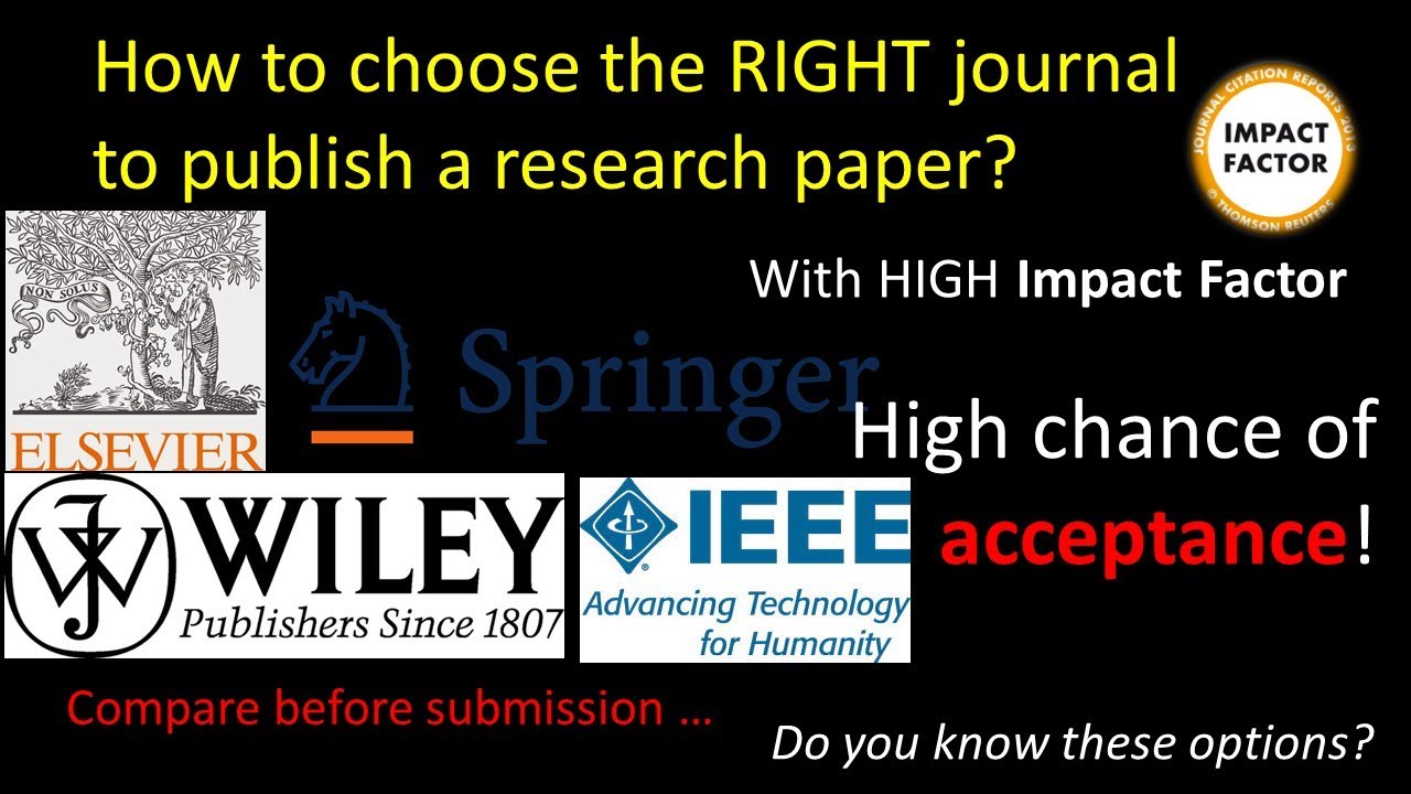 How Do I Find The Right Journal To Publish?