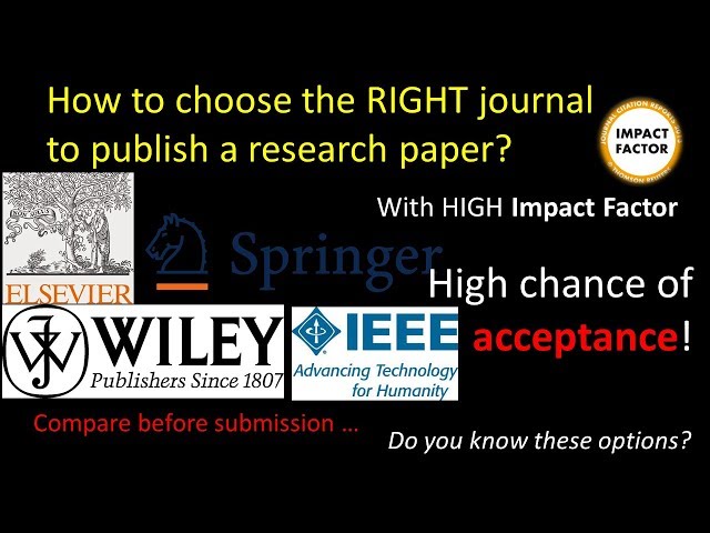 PDF) Choosing the Right Journal for a Scientific Paper