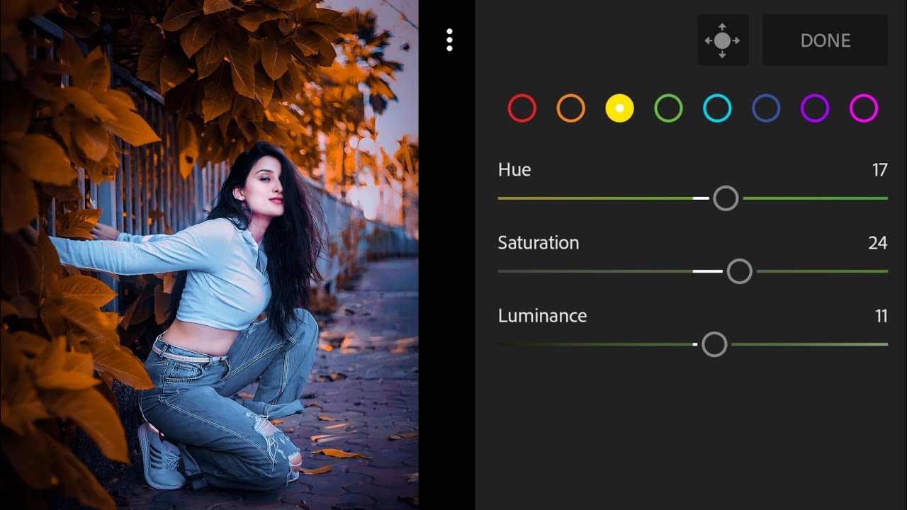 Blue and orange effect Lightroom photo editing tutorial || Lightroom orange effect photo editing