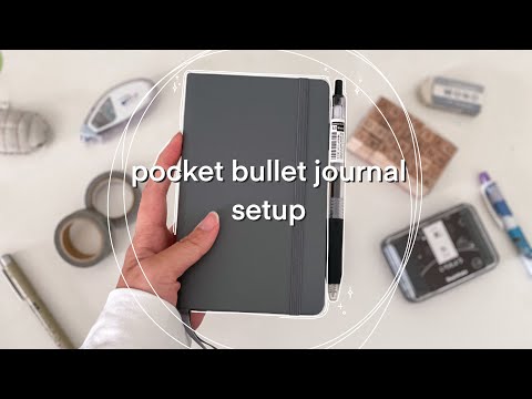Pocket Bullet Journal Setup November Setup LT1917 A6 Pocket