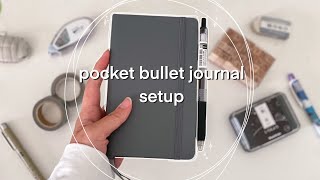 pocket bullet journal setup   november setup | LT1917 A6 pocket