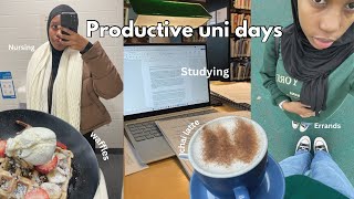 Realistic Study vlog | Uni days, studying, cafes, healthy eats & reading